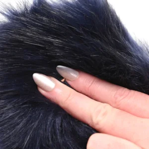 2 fingers fluffy glove