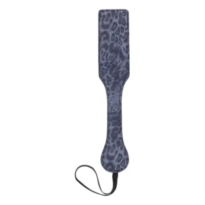 vertical blue leopard print paddle